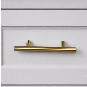 Vintage Brass Cabinet Pull Center Modern Drawer Handle